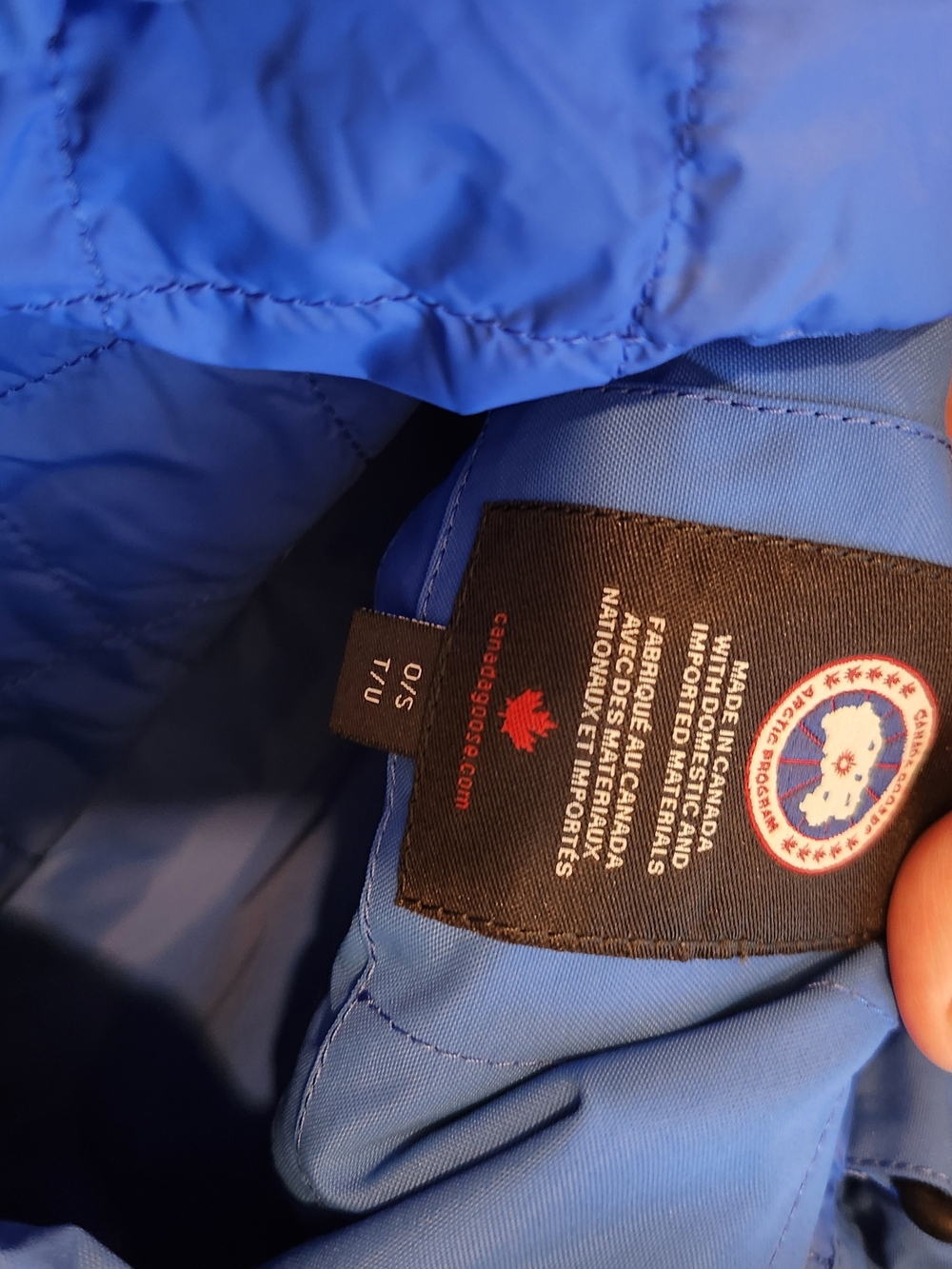 Canada Goose Light Blue Nylon Backpack with Red Logo Patch - Picture 9 of 13